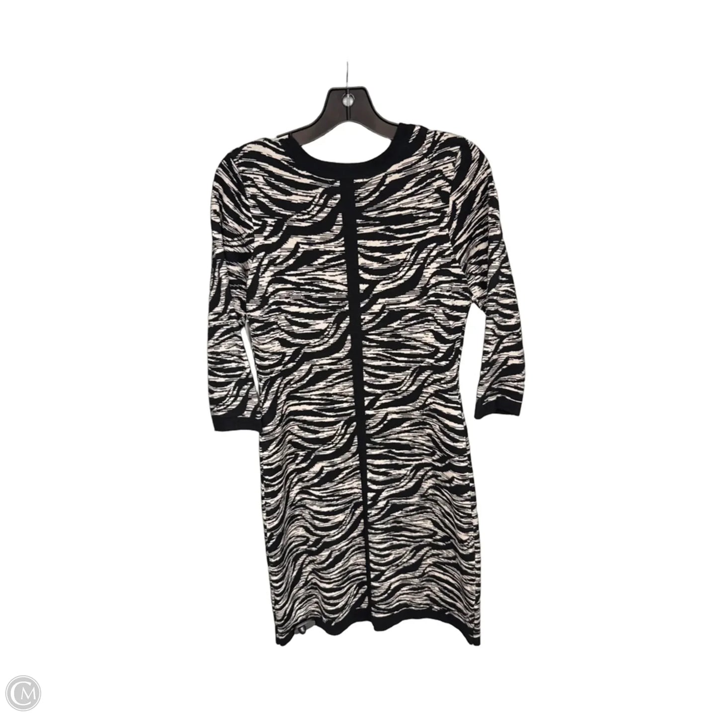 Dress Sweater By Roz And Ali In Black & Tan, Size: M