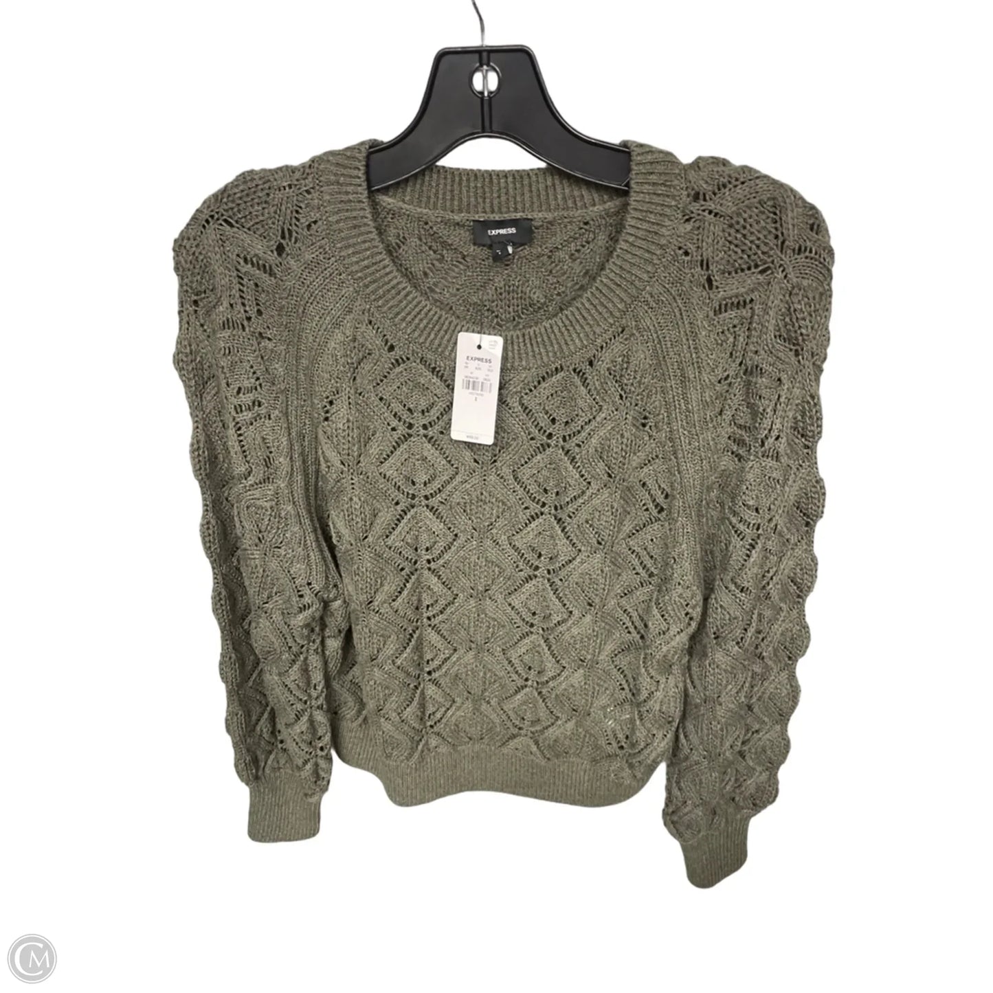 Sweater By Express In Green, Size: S
