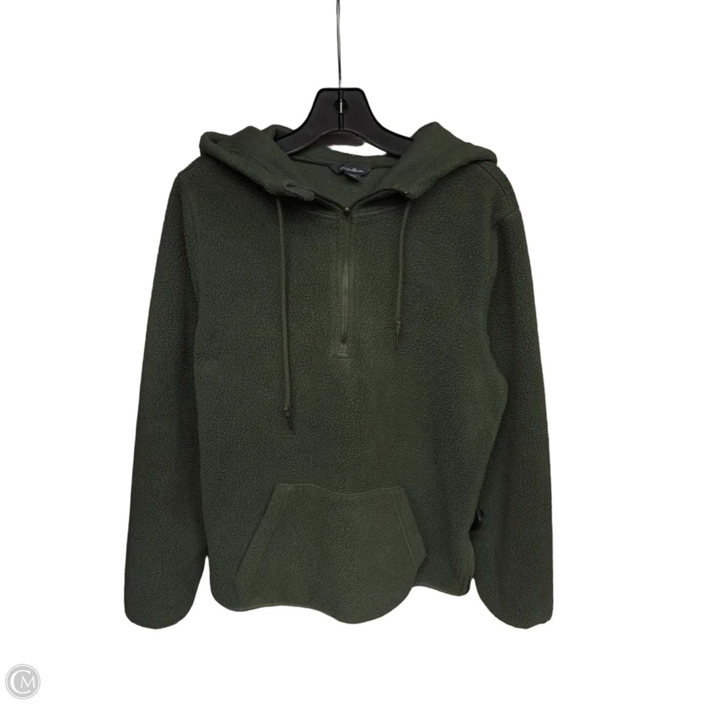 Jacket Fleece By Eddie Bauer In Green, Size: M