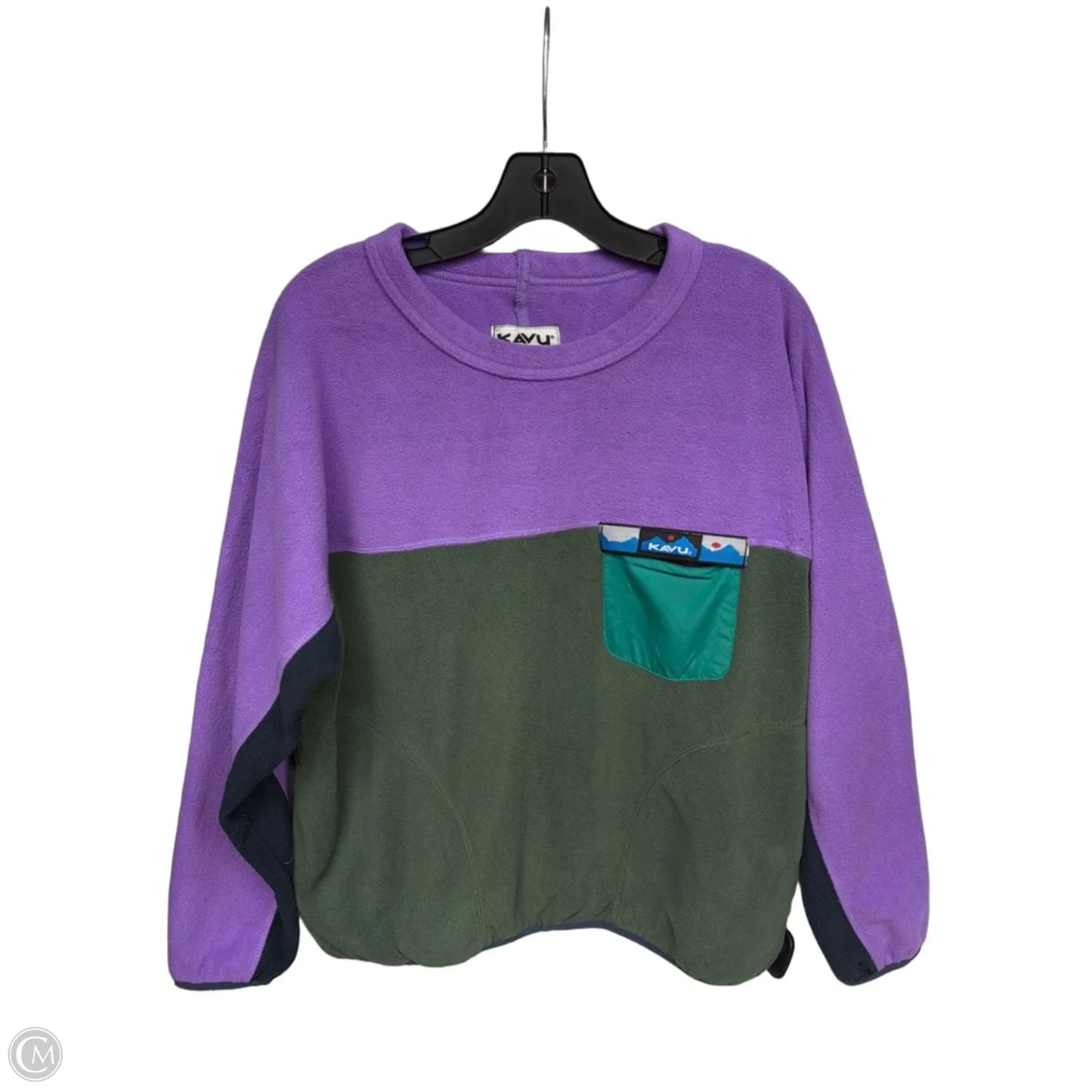 Sweatshirt Crewneck By Kavu In Grey & Purple, Size: M