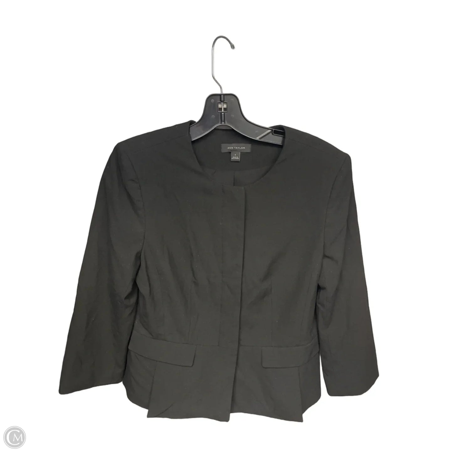 Blazer By Ann Taylor In Black, Size: 6