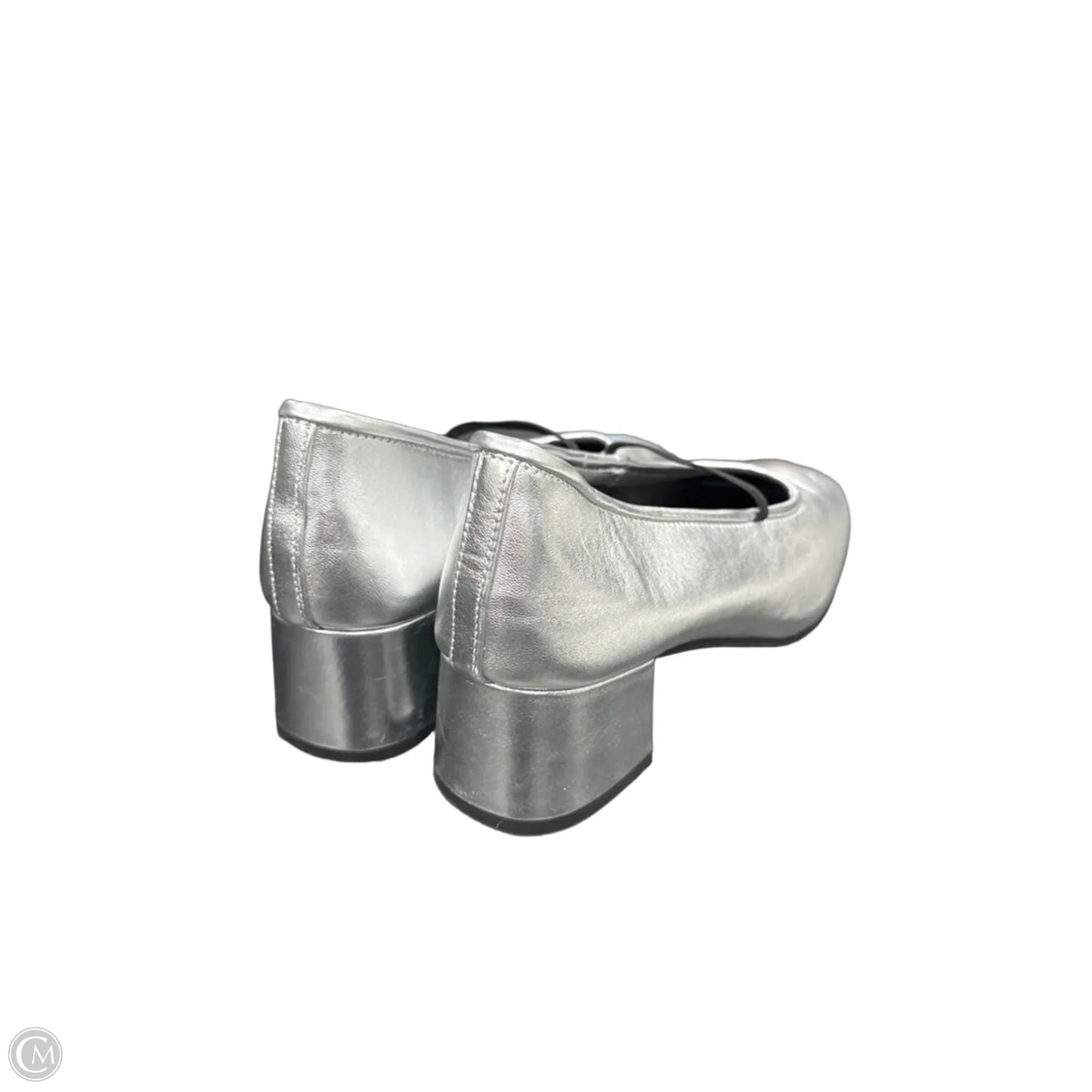 Shoes Heels Block By Seychelles In Silver, Size: 8.5