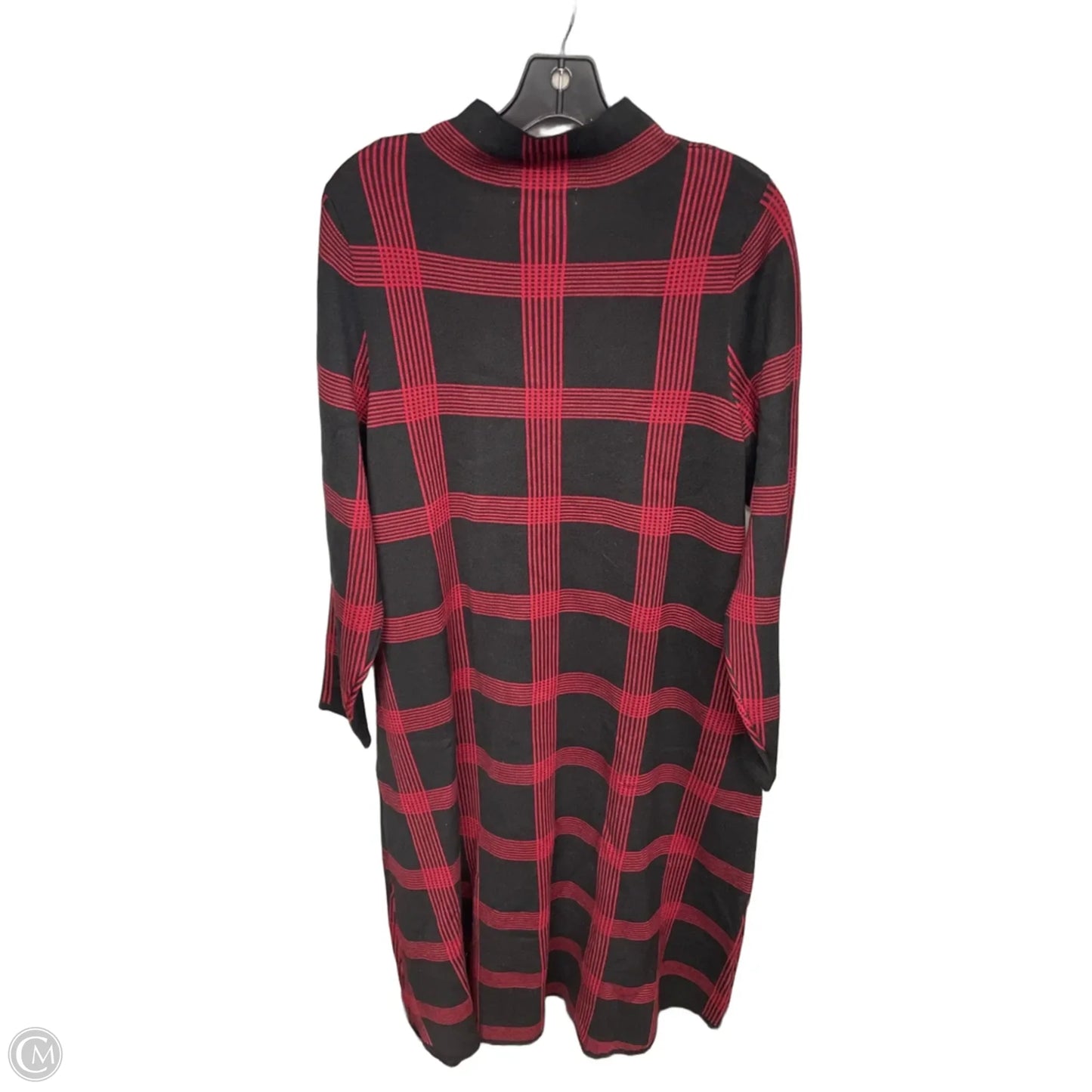 Dress Sweater By Dannyandnicole In Plaid Pattern, Size: 2x