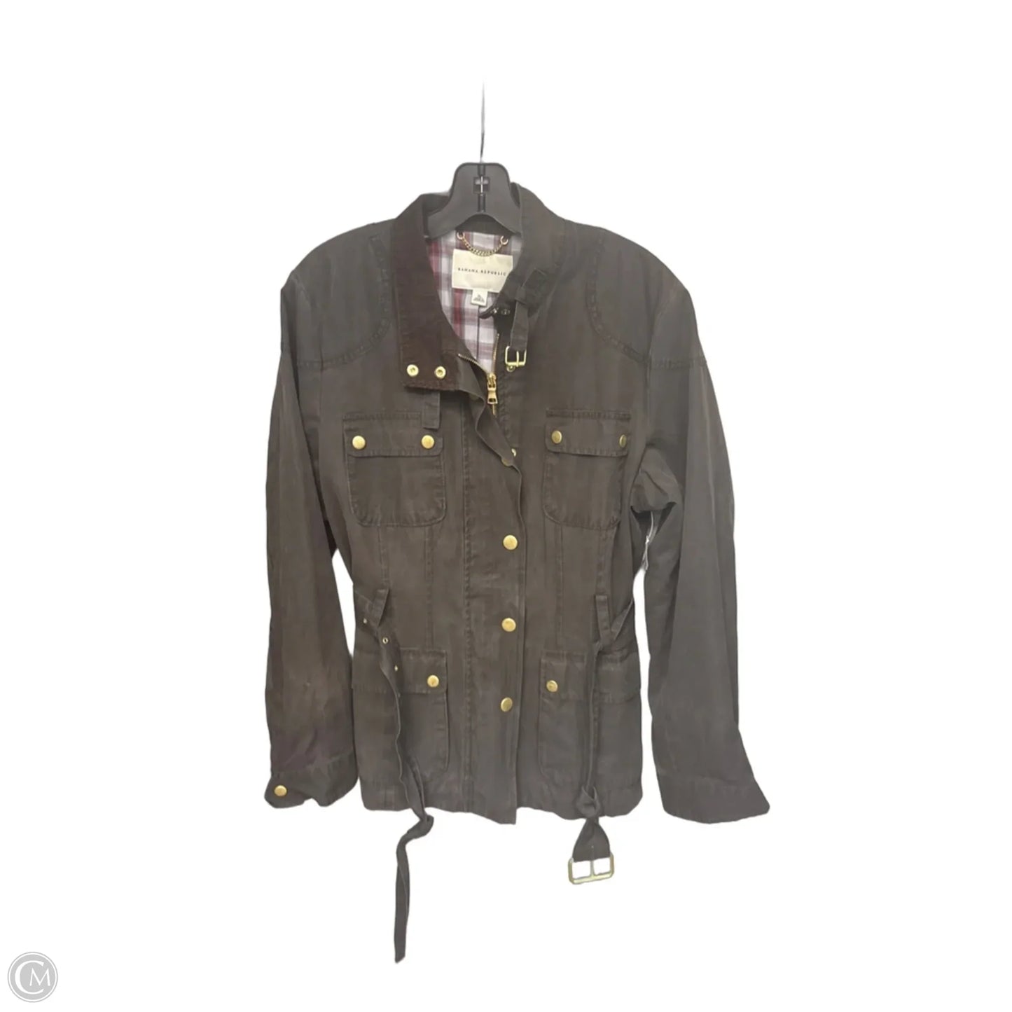 Jacket Moto By Banana Republic In Brown, Size: Xl