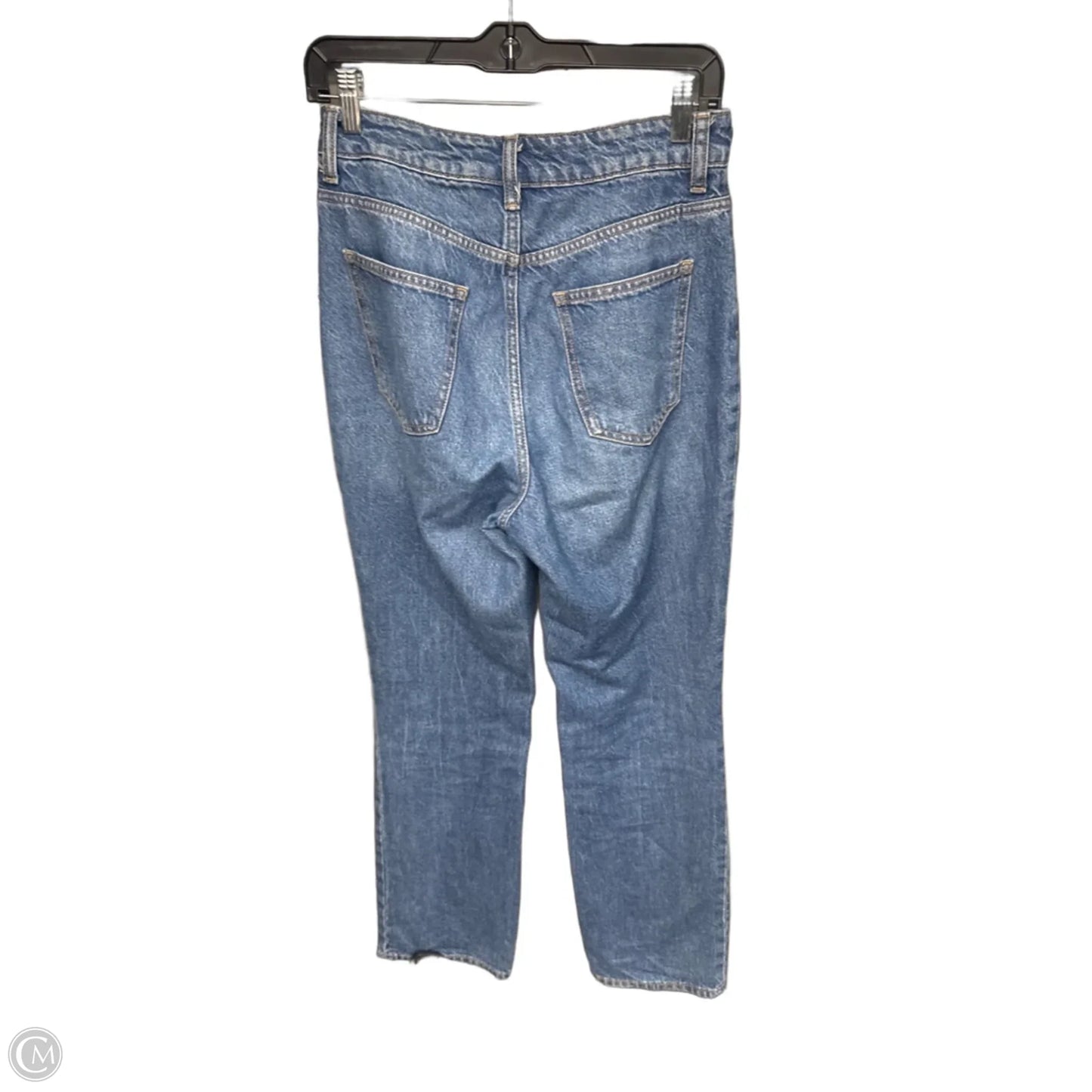 Jeans Straight By Divided In Blue Denim, Size: 4