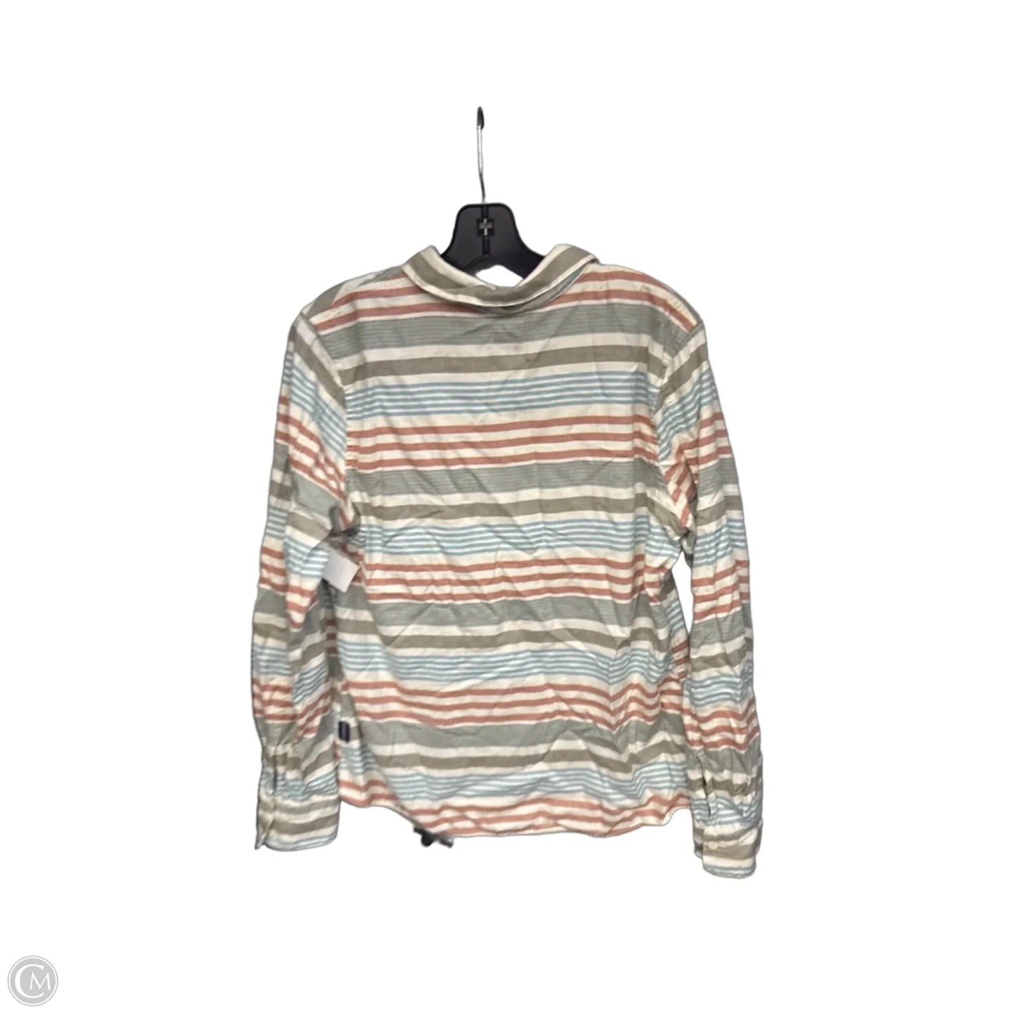 Top Long Sleeve By Patagonia In Striped Pattern, Size: 10