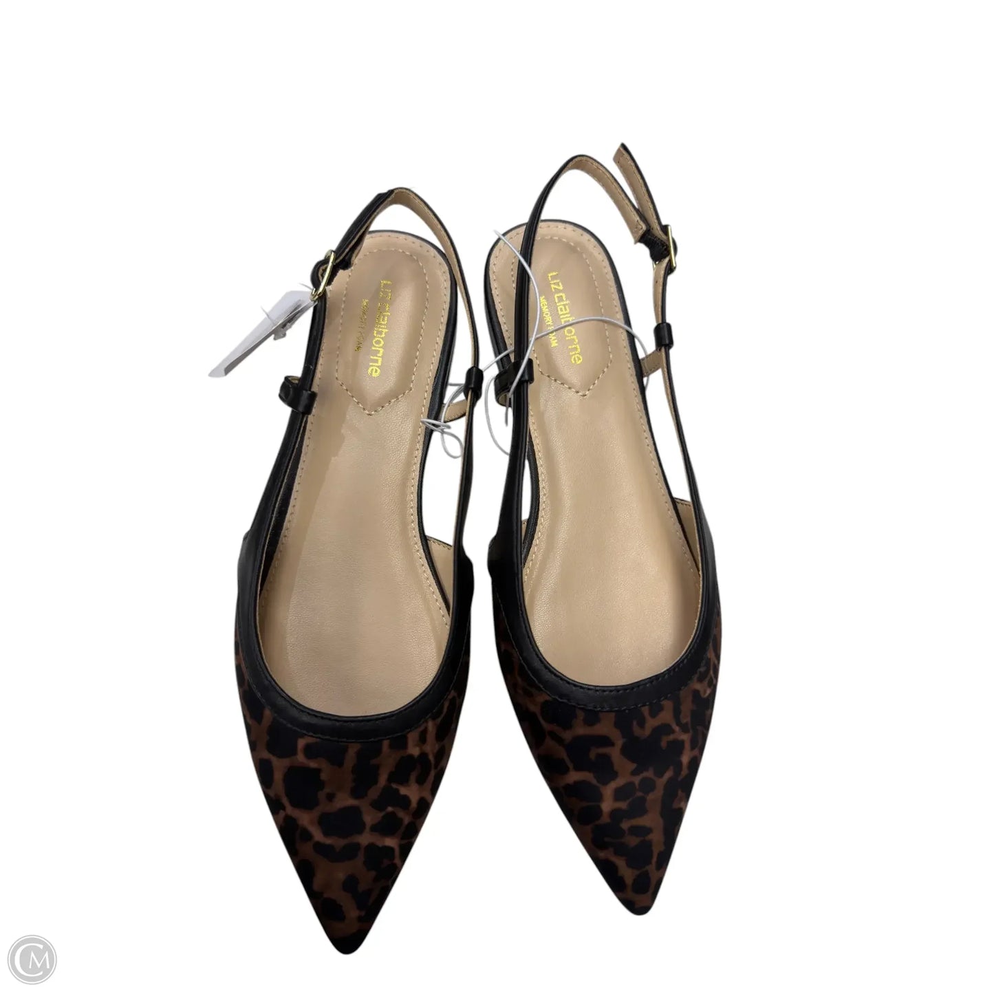 Sandals Flats By Liz Claiborne In Animal Print, Size: 7