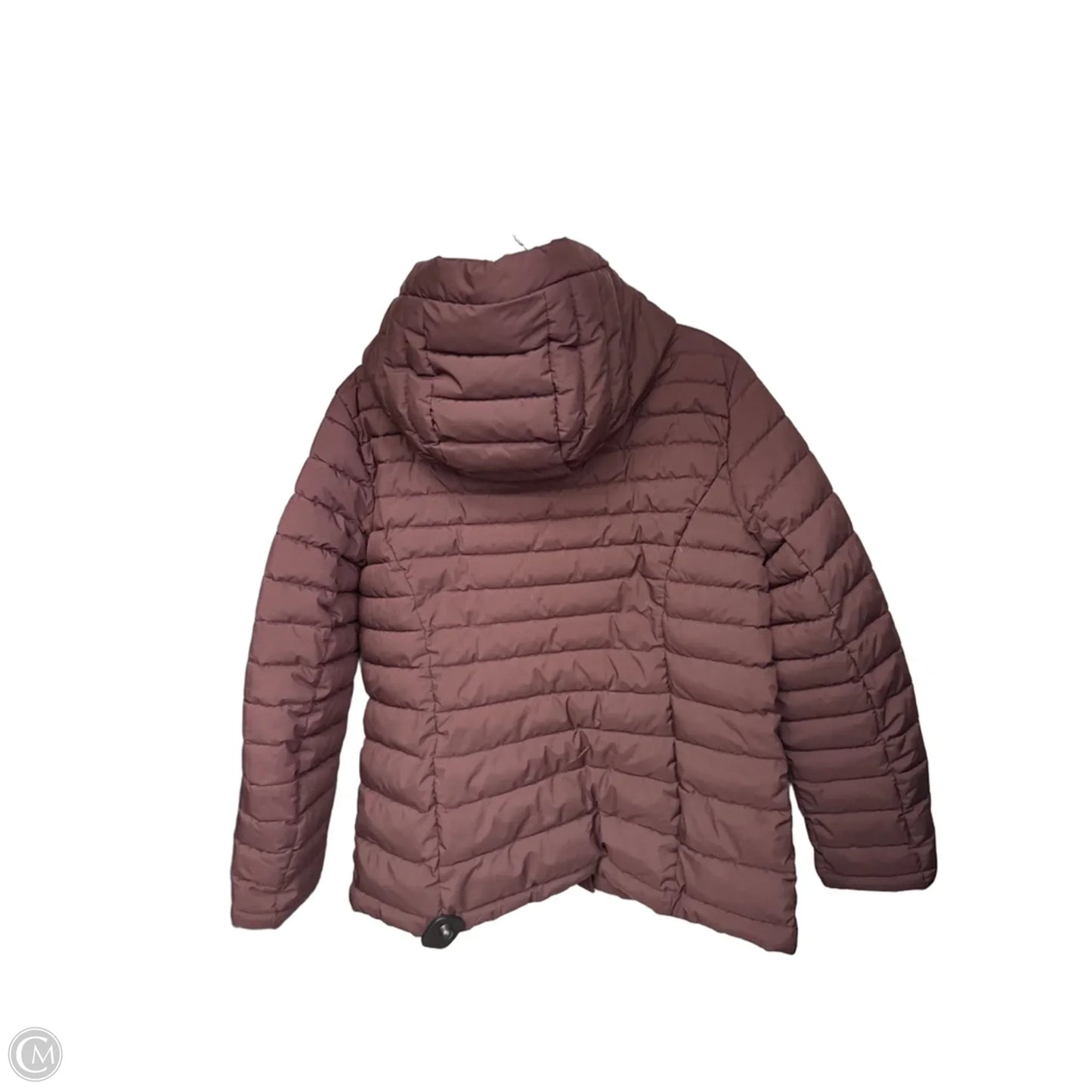Coat Puffer & Quilted By Tommy Hilfiger In Maroon, Size: L