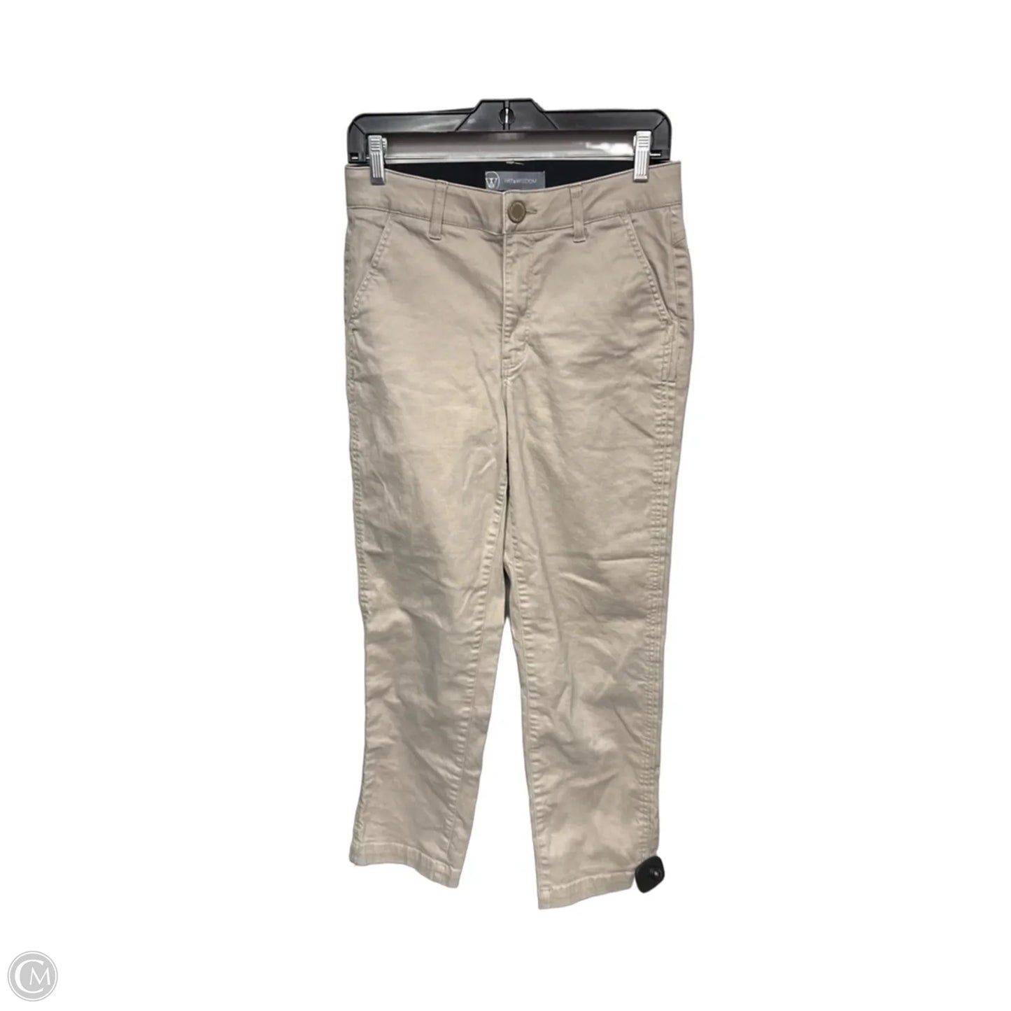 Pants Cropped By Wit & Wisdom In Taupe, Size: 6