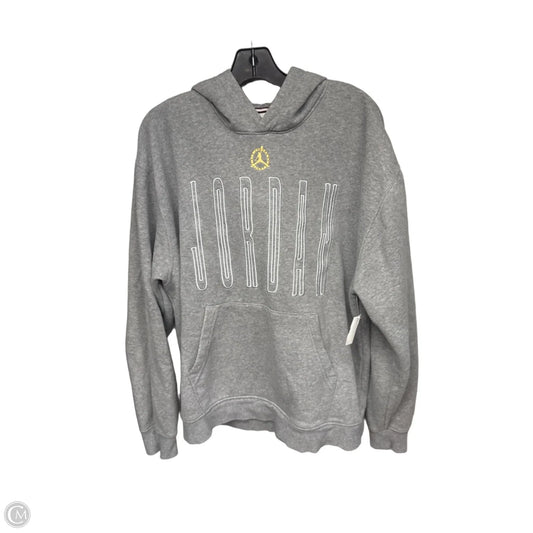 Athletic Sweatshirt Hoodie By Cmc In Grey, Size: L