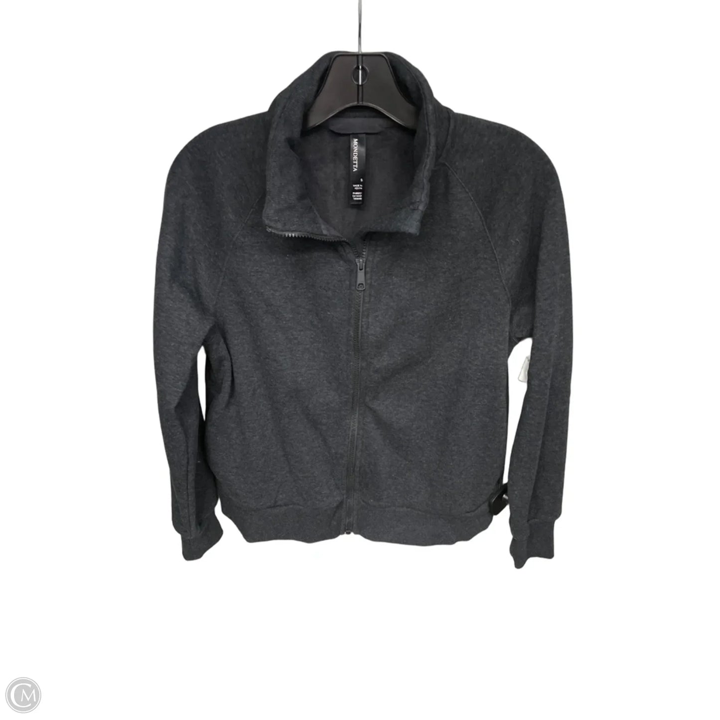 Athletic Jacket By Mondetta In Grey, Size: S