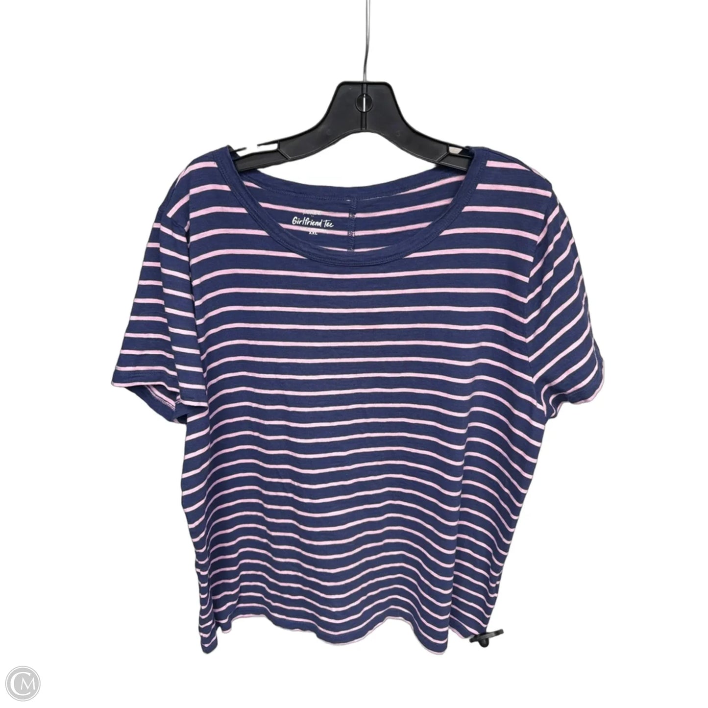 Top Short Sleeve By J. Crew In Striped Pattern, Size: Xxl