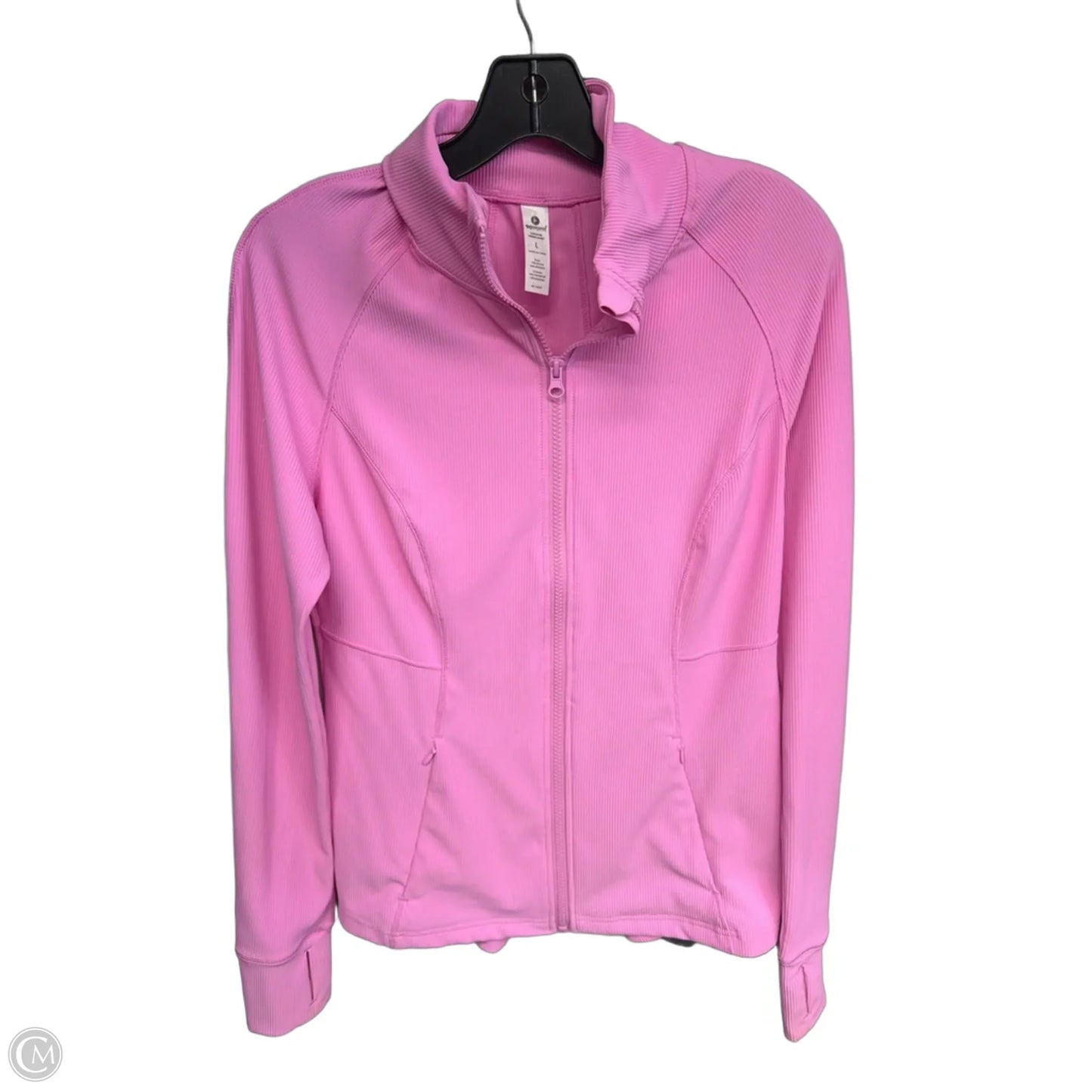 Athletic Jacket By 90 Degrees By Reflex In Pink, Size: L