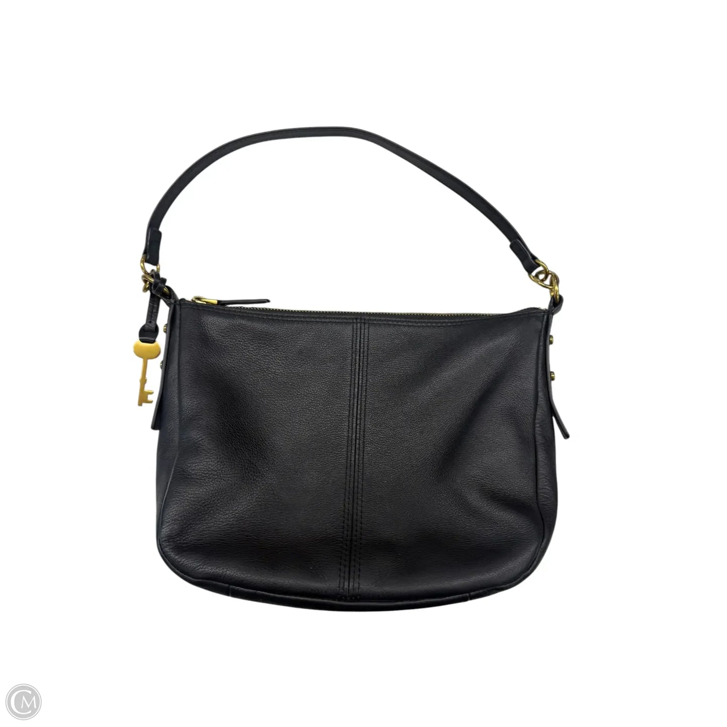 Handbag Leather By Fossil, Size: Small