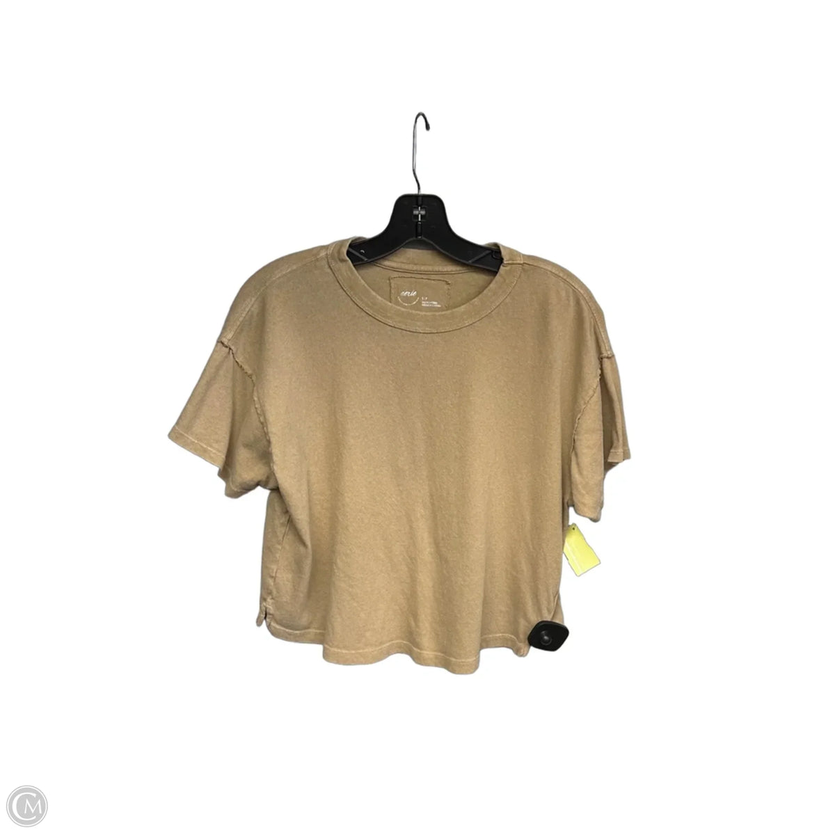 Top Short Sleeve Basic By Aerie In Tan, Size: S
