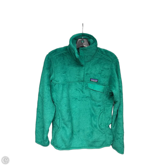 Jacket Fleece By Patagonia In Green, Size: M
