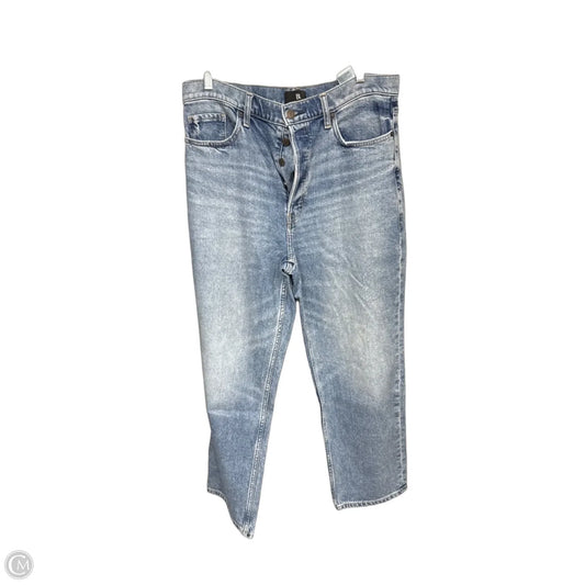 Jeans Cropped By Banana Republic In Blue Denim, Size: 14