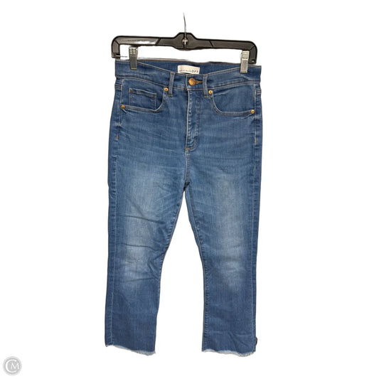 Jeans Straight By Loft In Blue Denim, Size: 6
