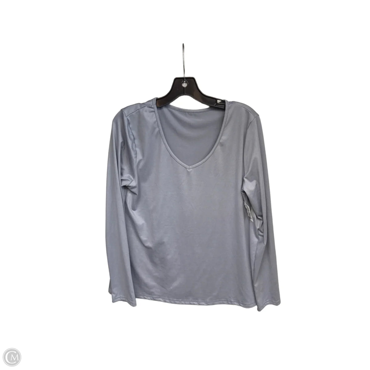 Top Long Sleeve Basic By Clothes Mentor In Grey, Size: M