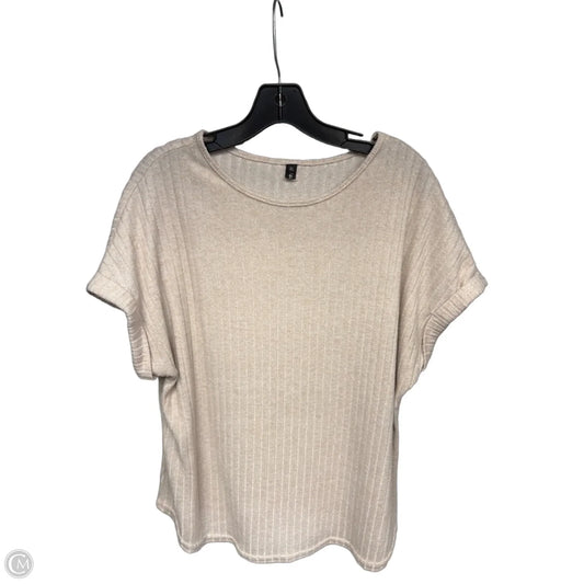 Top Short Sleeve By Automet In Beige, Size: Xl