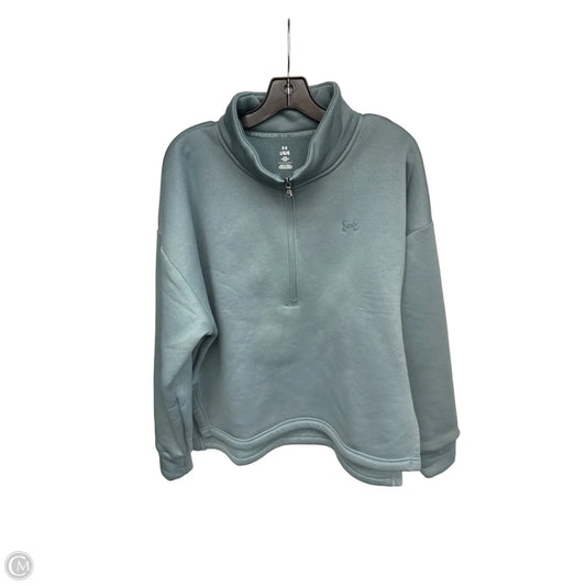 Athletic Jacket By Under Armour In Aqua, Size: L