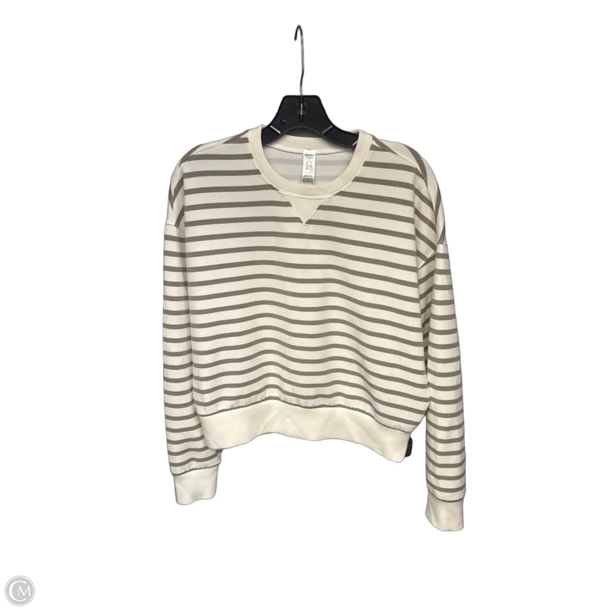 Top Long Sleeve By Spanx In Striped Pattern, Size: Xs