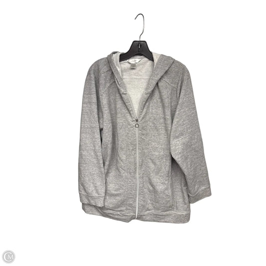 Sweatshirt Hoodie By Cj Banks In Grey, Size: 2x