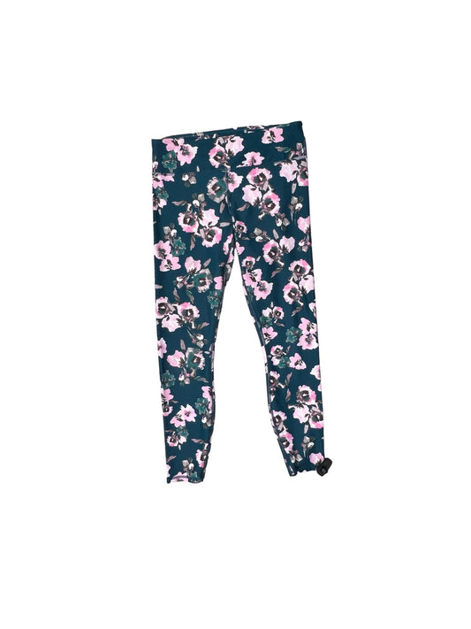 Green & Pink Athletic Leggings Fabletics, Size S