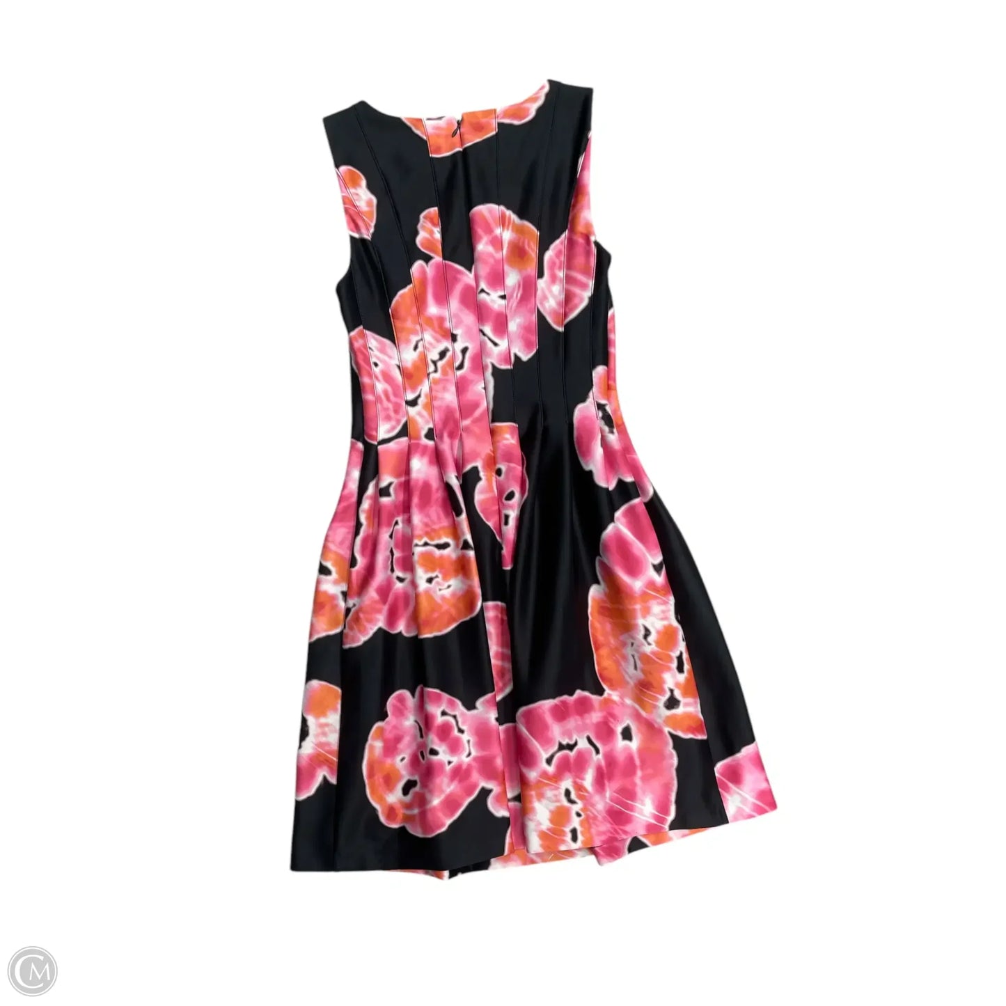 Dress Party Midi By Calvin Klein In Black & Pink, Size: 4