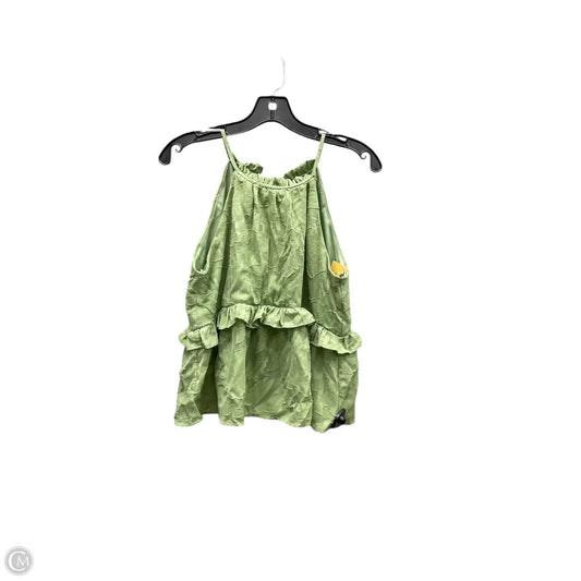 Top Sleeveless By Miami In Green, Size: M