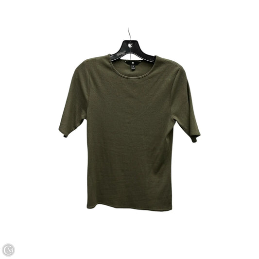 Top Short Sleeve Basic By Banana Republic In Green, Size: M