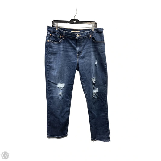 Jeans Straight By Levis In Blue Denim, Size: 3x