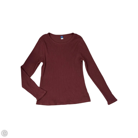 Top Long Sleeve By Old Navy In Maroon, Size: Xl