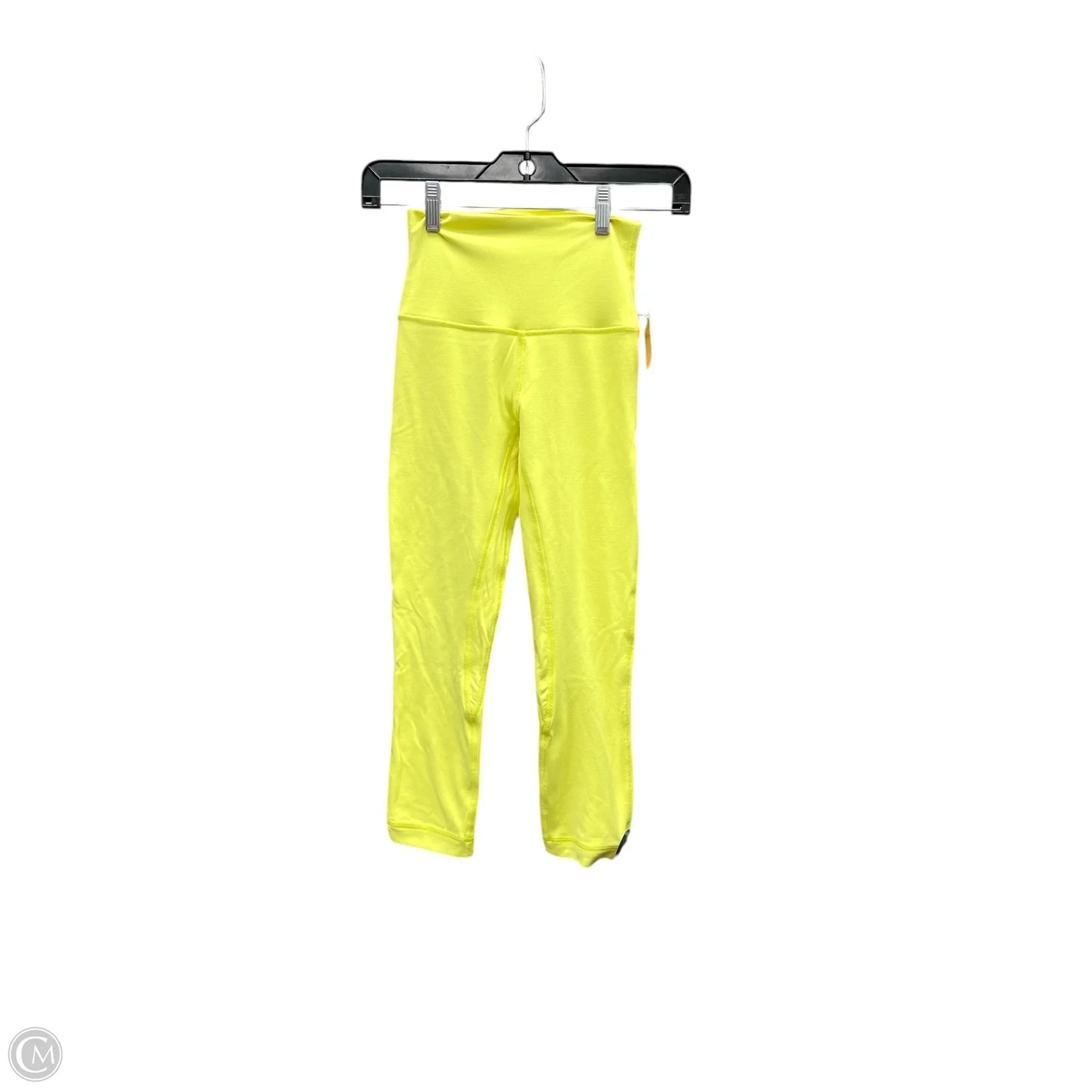 Athletic Leggings Capris By Lululemon In Yellow, Size: Xs