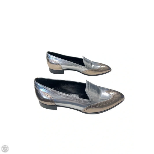 Shoes Designer By Sergio Rossi In Gold & Silver