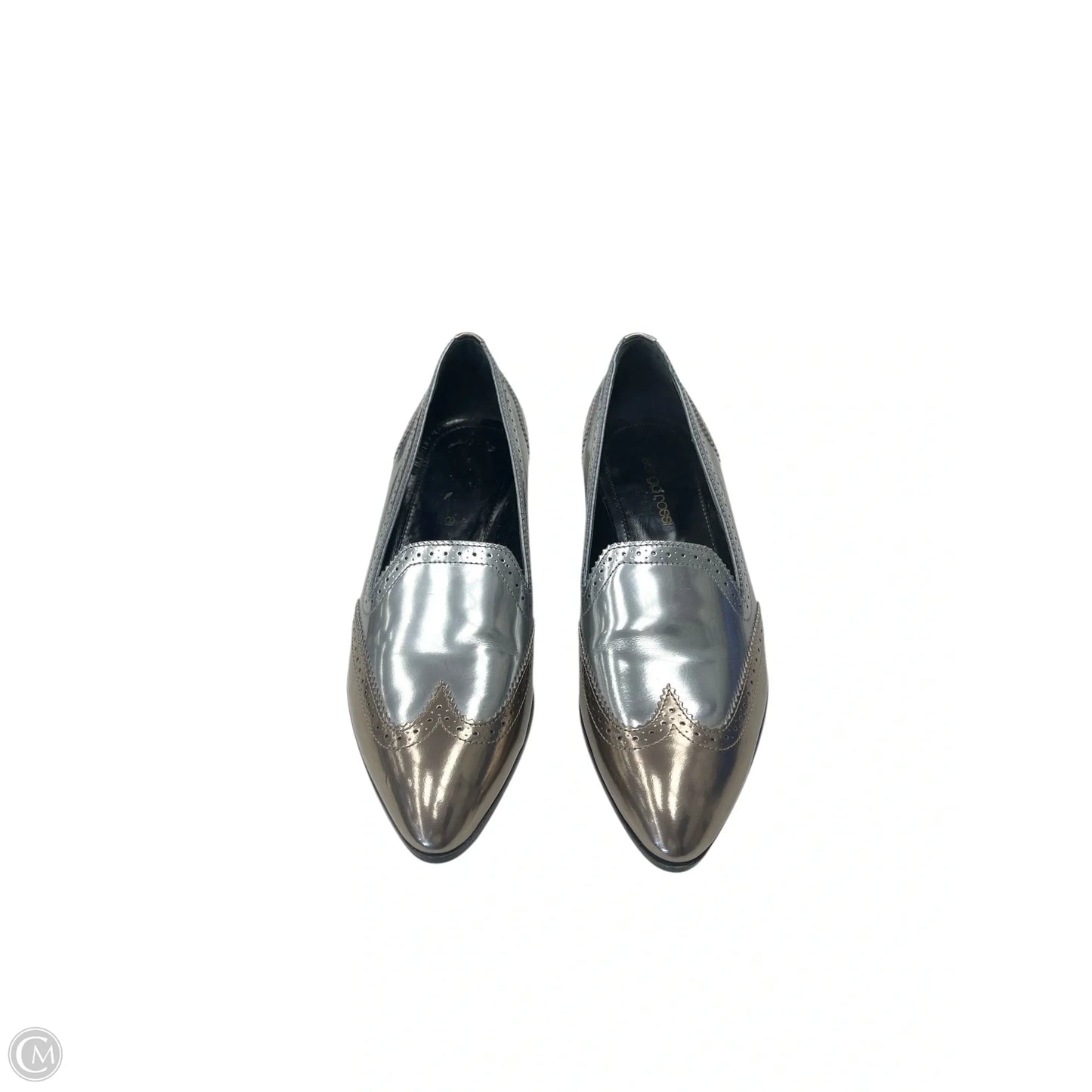 Shoes Designer By Sergio Rossi In Gold & Silver