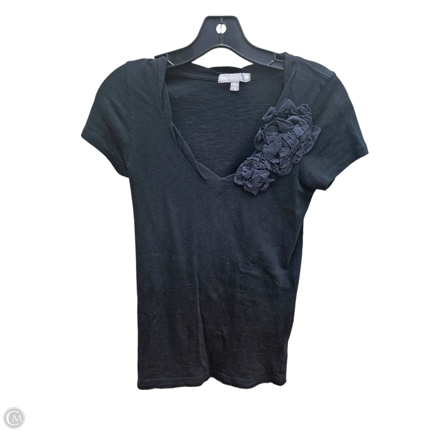 Top Short Sleeve By J. Crew In Black, Size: Xs