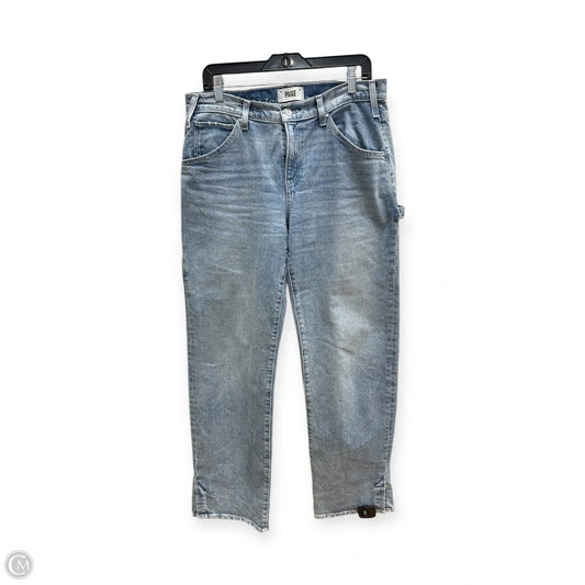 Jeans Wide Leg By Paige In Blue Denim, Size: 8