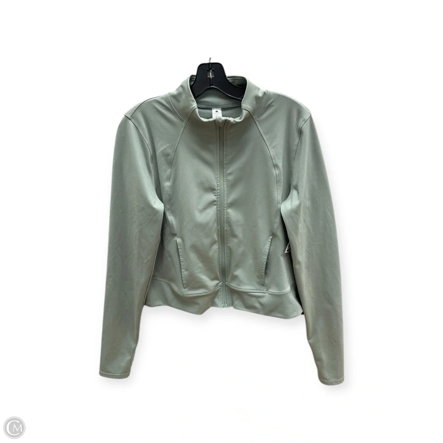 Athletic Jacket By Yogalicious In Green, Size: Xl
