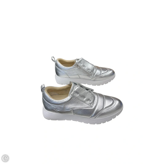 Shoes Athletic By Vaneli In Silver, Size: 10