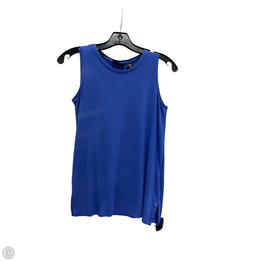 Top Sleeveless Basic By Adrienne Vittadini In Blue, Size: Xs