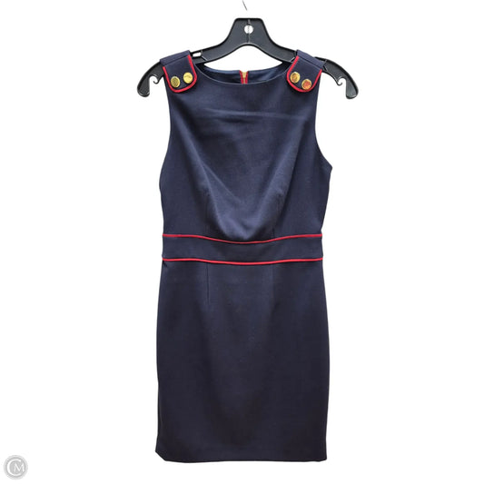 Dress Casual Midi By Limited In Blue & Red, Size: 0