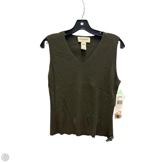 Top Sleeveless By Easy Spirit In Green, Size: L