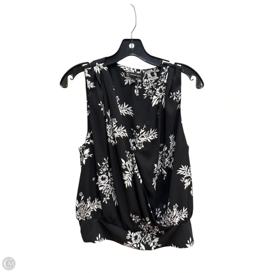 Top Sleeveless By Inc In Black & White, Size: L