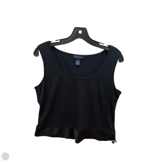 Top Sleeveless By Ann Taylor In Black, Size: L