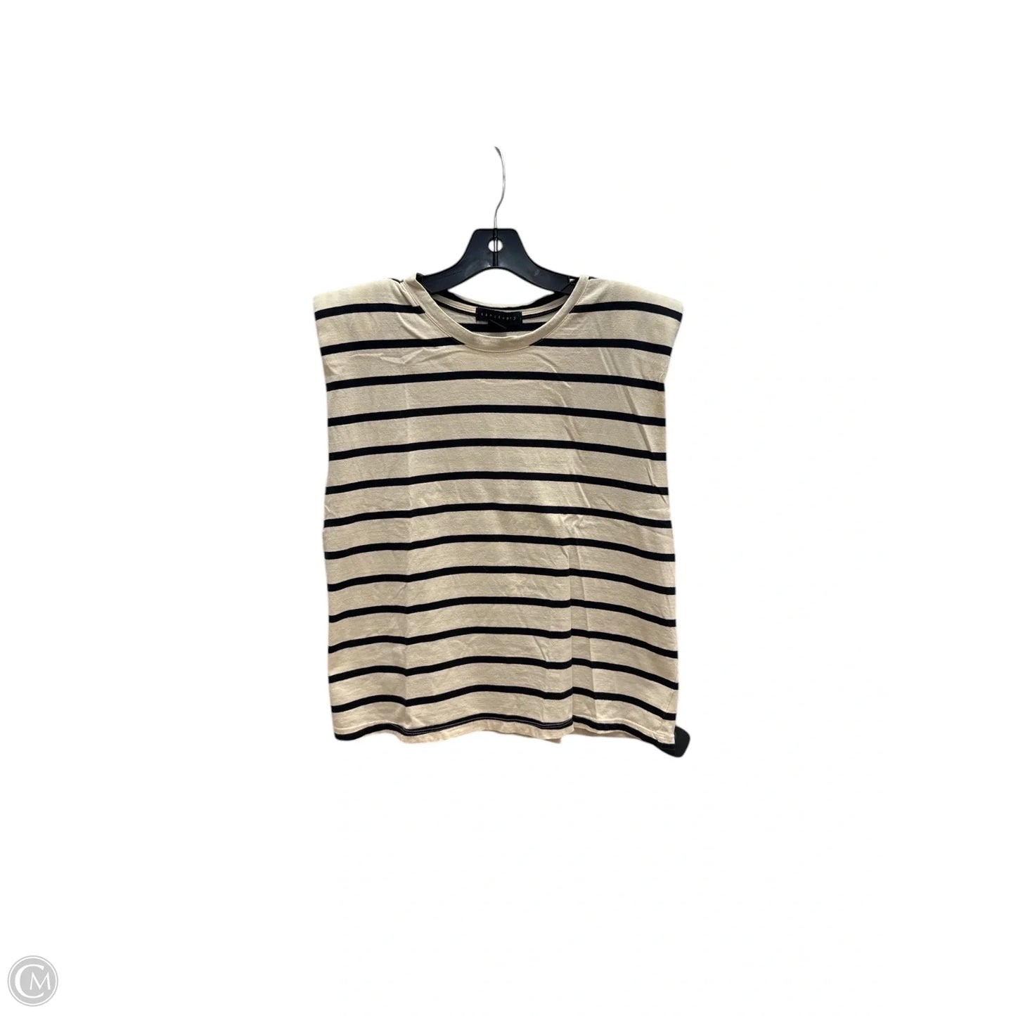 Top Sleeveless By Sanctuary In Striped Pattern, Size: L