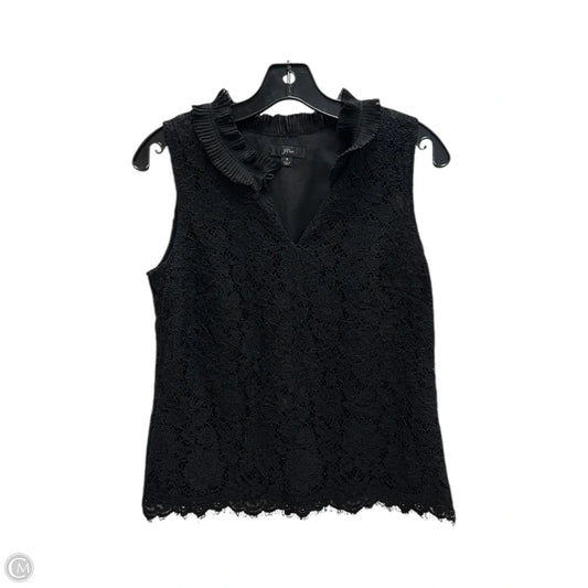 Top Sleeveless By J. Crew In Black, Size: S