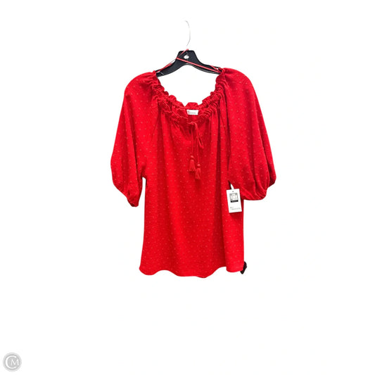 Top Short Sleeve By 89th And Madison In Red, Size: M