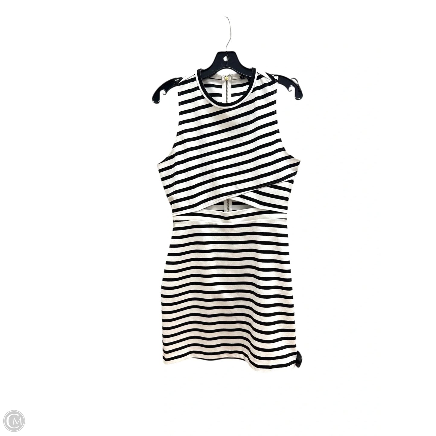 Dress Casual Midi By Express In Striped Pattern, Size: 10