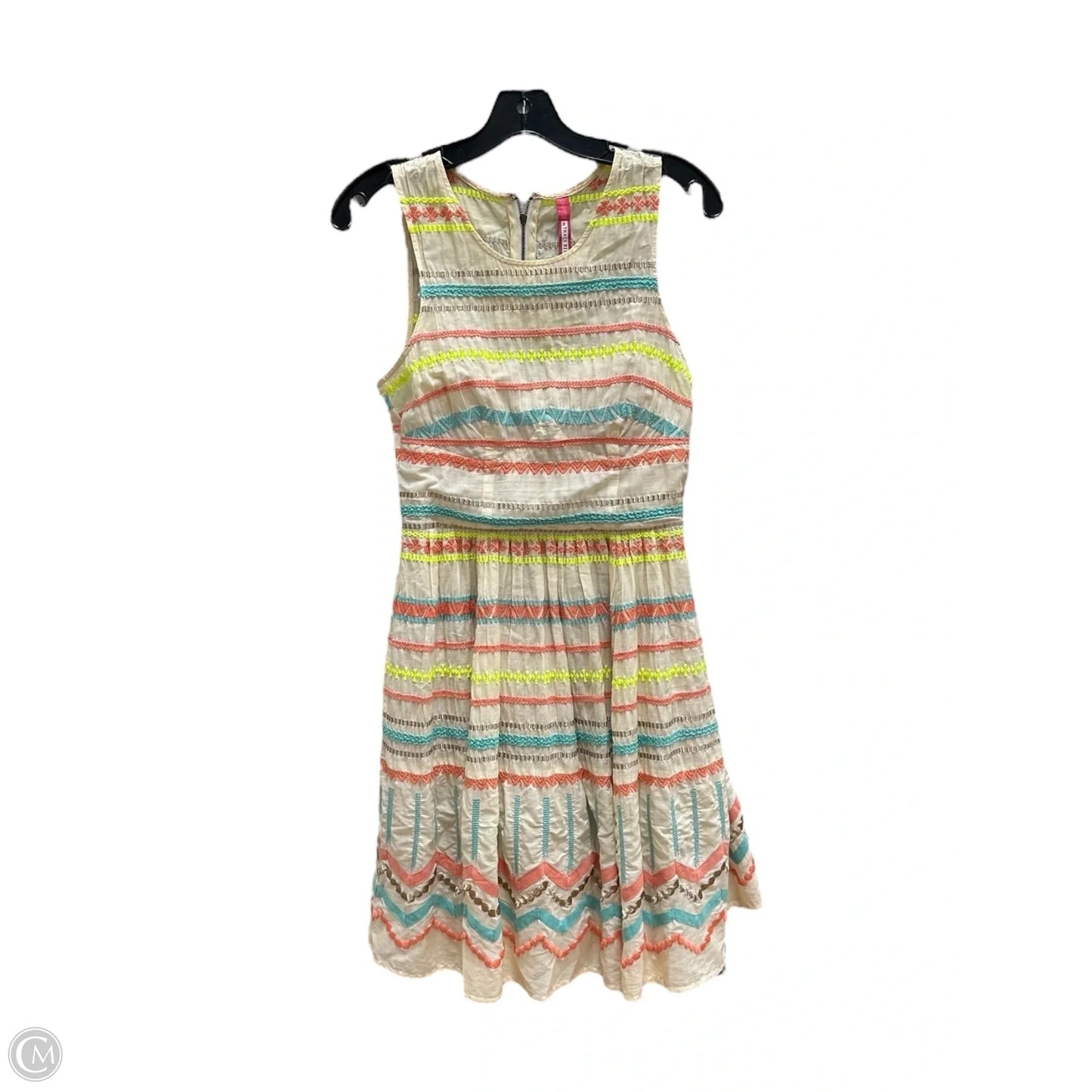 Dress Casual Midi By Tracy Reese In Orange & Yellow, Size: 2